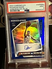 2021 Panini Chronicles Airborne Auto Blue 14/25 Desmond Bane..PSA 9 🔥🔥🔥