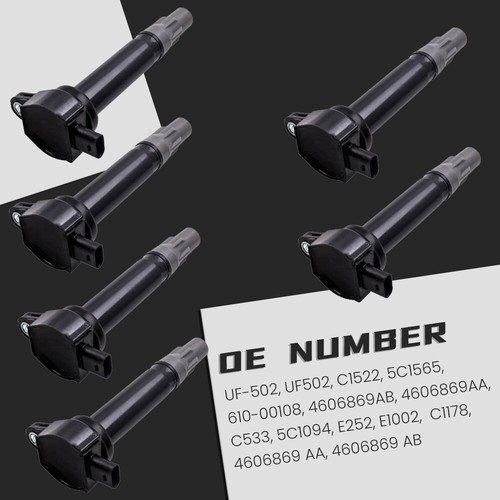 6pcs Spark Ignition Coils Pack For Dodge Charger V6 3.5L 2.7L 20062010