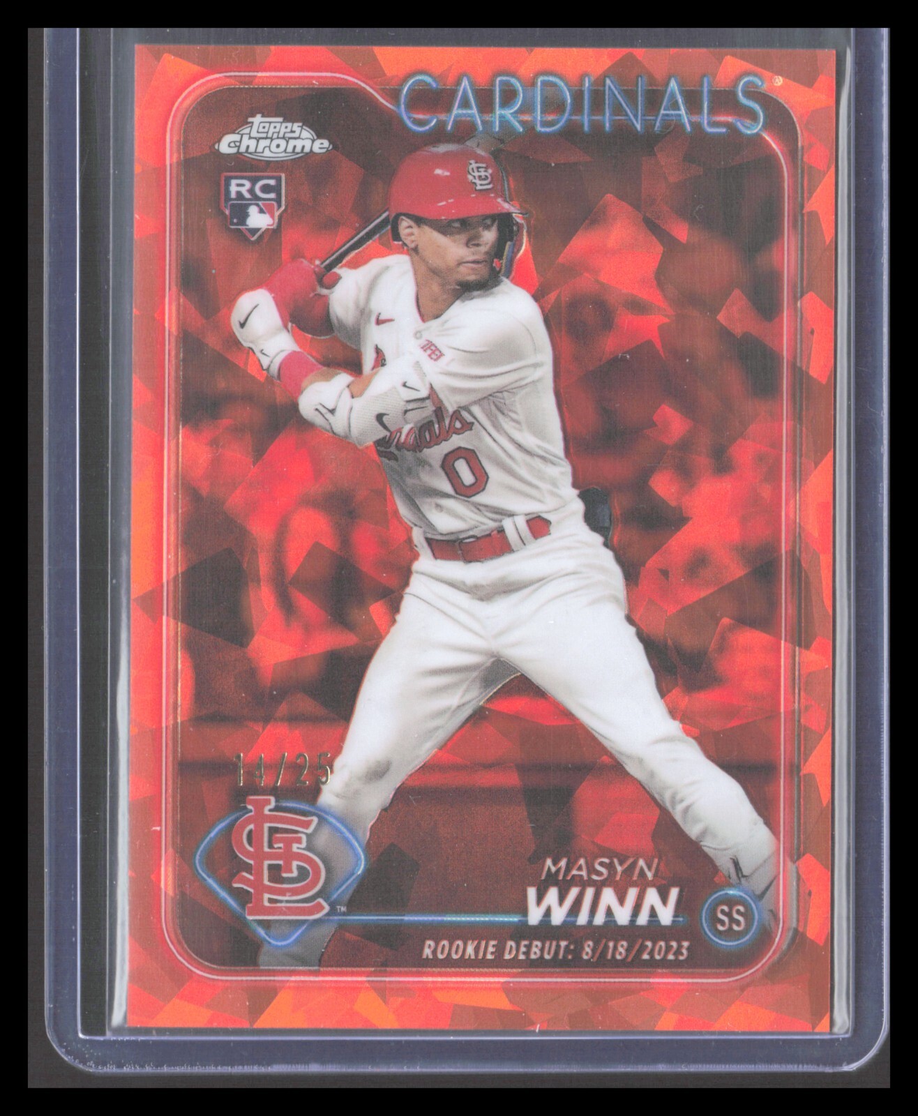 2024 Topps Chrome Update Sapphire MASYN WINN Orange /25 Rookie Debut #USCS272