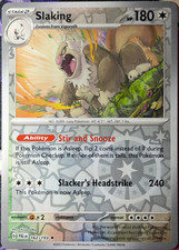 pokemon card slaking Pokemon Scarlet and Violet Surging Sparks Slaking Ex #227/191 Ultra Ra   Rotterdam Comics
