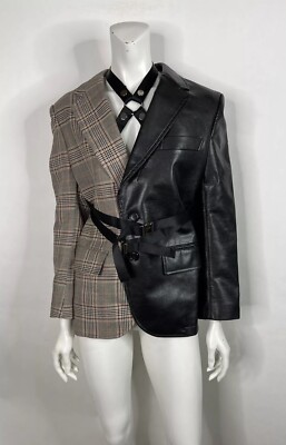 Vtg COMME DES GARCONS JUNYA WATANABE AW2020 GRAY BLACK HARNESS 