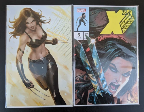 Lot of 2 X-23: DEADLY REGENESIS #4 #5 UNKNOWN COMICS TYLER KIRKHAM VIRGIN VAR +