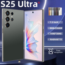 Unlocked S25 Ultra 7.3" 5G Smartphone Android 15 Dual SIM Cellphone 8000mAh