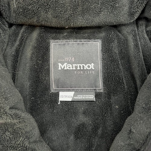 MARMOT Women's Ithaca Jacket in Black 700 Fill Down Faux Fur Hood Size XS - Picture 5 of 13