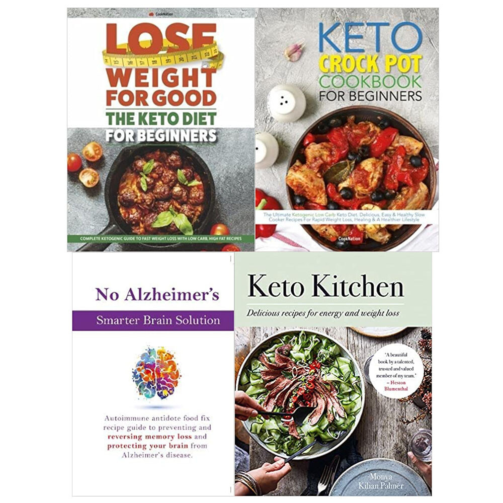 Keto Kitchen,No Alzheimer,The Keto Crock Pot,Lose Weight 4 Books Collection Set