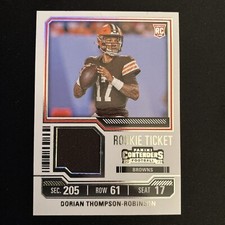 2023 Contenders Rookie Ticket Swatches #10 Dorian Thompson-Robinson Jersey Card