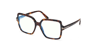 Tom Ford FT6063 Eyeglasses Havana Acetate Oversized Tom Ford FT6063-B Square Eyeglasses | EyeOns.com main image 4