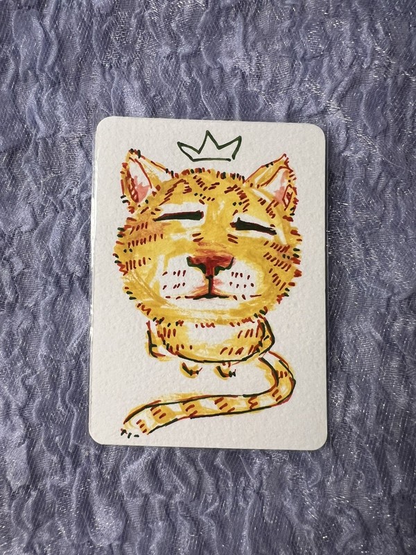 ACEO , Original Painting ‘ Cat ’ 2026 Collectible Card Animal Theme Modern