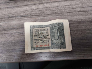 NICE CRISP 1 ZLOTY POLAND 1941 COMBINE SHIPPING NO RESERVE!