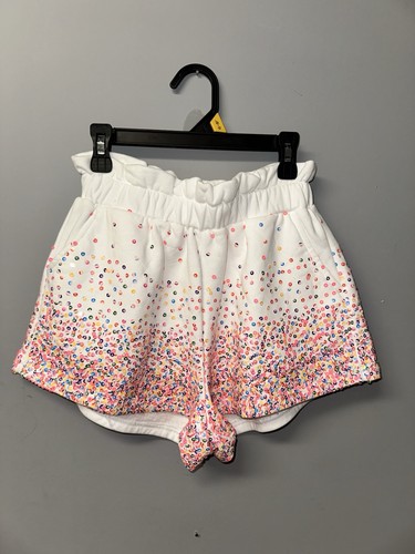QUEEN OF SPARKLES Scattered Sequin Shorts