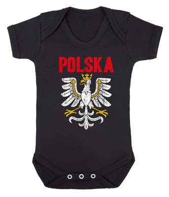 Polnischer Adler Baby wachsen Fußball Trikot Stil Flagge Abzeichen Kit Polen Polska