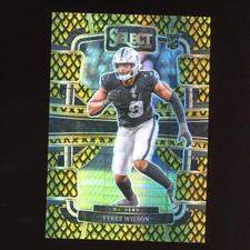 2023 Panini Select Tyree Wilson Dragon Scale Gold Prizm Rookie RC #/10 Raiders