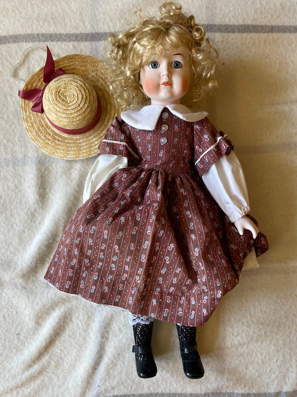 Rare Bisque Porcelain Doll, Jointed Beautiful Body Made in Taiwan