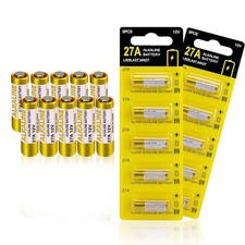 27A 12 Volt Battery, 12V Battery for Remote, Alkaline 10Pack, 10 counts