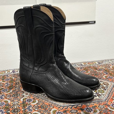 Tecovas The Earl Men The Nolan Midnight Lizard schwarz Leder 13EE/46 EU Mexico