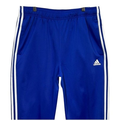 Adidas Men s Essentials Tapered Pants LT2 Semi Lucid Blue White