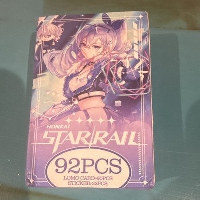 Honkai: Star Rail 92PCS Lomo Card & Sticker Set Animation Purple Multicolor