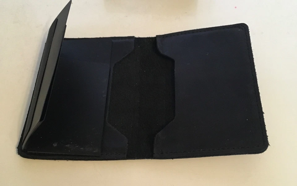 Sacrid Vintage Black Bifold Mini Wallet NIB BF - Image 3 of 4