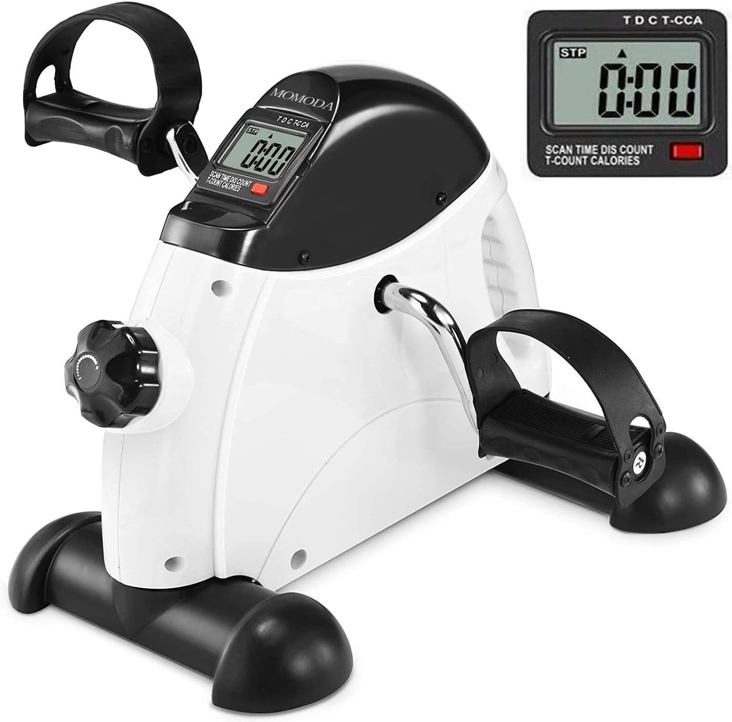 Under Desk Bike Pedal Exerciser Arm/Leg Exercise Portable Mini Bike LCD Display