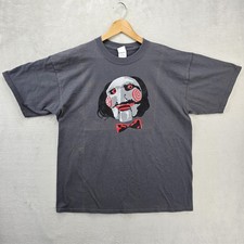 Vintage SAW Horror Movie Promo Shirt XL Rare Jigsaw Big Face Faded 2004 Y2K 