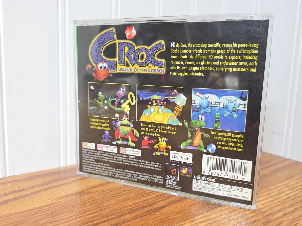 Croc Legend of the Gobbos PS1 PlayStation 1 CIB Greatest Hits W/Reg Card Tested! - Image 2 of 4