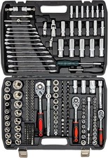 216PCS Socket Set 1/4 3/8 1/2" Spanner Drive Ratchet Wrench Mechanic Tool Kit UK