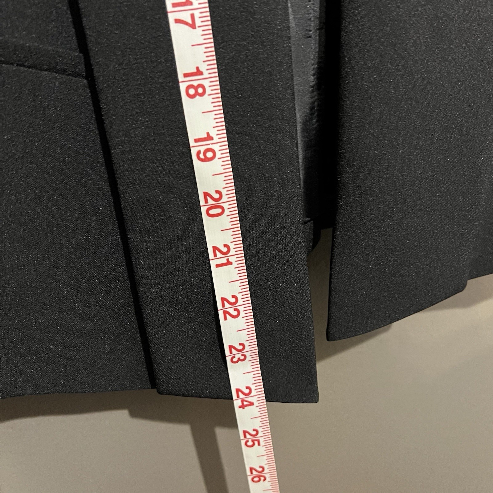 Kasper Solid Black Collared 3/4 Sleeve Short Open… - image 6