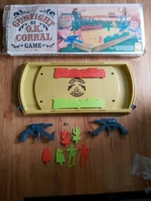 VINTAGE 1973 IDEAL GUNFIGHT AT THE O.K. CORRAL  SHOOTOUT GAME FOR PARTS /REPAIR