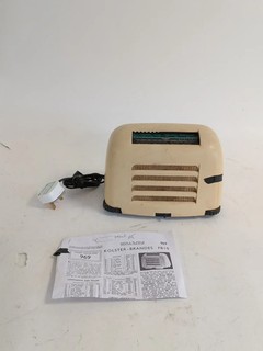 Vintage Kolster Brandes FB10 Beige Valve Radio with Service Sheet PRE OWNED