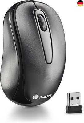 NGS Easy Gamma - 2.4GHz Wireless Optical Mouse Nano Receiver, 1200 DPI mit