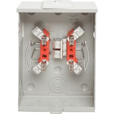 Milbank 125A 600V 4-Jaw Ringless Meter Socket OH/UG NEMA 3R Surface Mount NEW