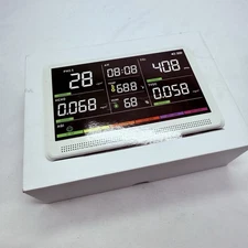 16 in 1 Air Quality Monitor Indoor 7" Display 9 AQI+7 AQI Alerts Air Quality Met