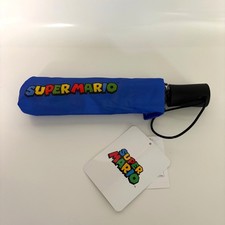 Super Mario 6 Panel Telescopic Umbrella Auto Open Compact NEW