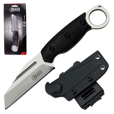 Elite Tactical Fixed Blade Full Tang Knifew w/Micarta Handle & Kydex Sheath