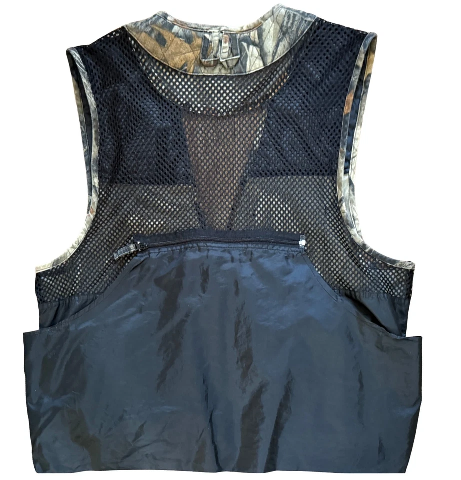 Realtree Quail Unlimited Camo Vest Hunting Dove Zip Pouch Pockets Size XL - Image 3 of 4