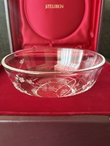 スチューベン プラム ブロッサム クリスタル ボウル steuben glass Antique Steuben Glass | eBay