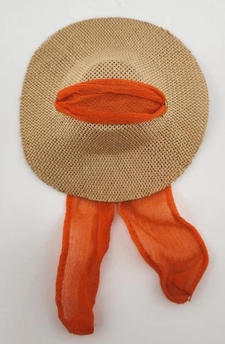Vintage Barbie "In The Swim" Hat With Orange Scarf - Beautiful