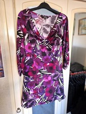 STAR BY JULIEN MACDONALD Ladies Gorgeous Stretchy Purple Dress Size 10 Debenhams