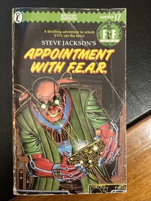 Appointment with F.E.A.R. Fighting Fantasy #17 1/1 Green Banner Good
