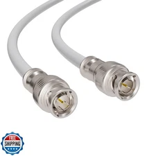 THE CIMPLE CO BNC Cable, White RG6 HD-SDI and SDI Cable (with Two Male BNC Co