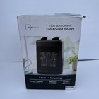 Mainstays Portable Lightweight Ceramic Fan-Force Electric Space Heater 1500W -Bk