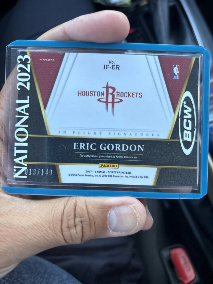 2017-18 Panini Select In Flight Signatures /199 Eric Gordon #IF-ER Auto - Image 2 of 2