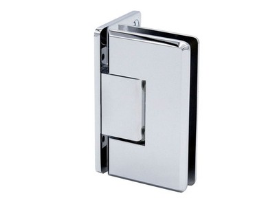 FHC PAS03CH Pasadena Square Wall Mount Hinge Offset Back Plate - Polished Chrome