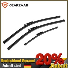Scheibenwischer passt für BMW 1er E81 E87 3X Schwarz 500mm/500mm/280mm Gummi