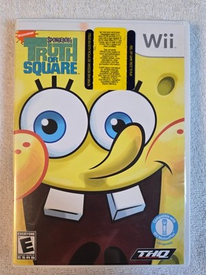 SpongeBob's Truth or Square (Nintendo Wii, 2009) CIB