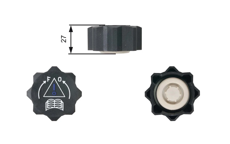 Tapa del radiador se adapta a LANCIA Gates 9638001280 9681593380 calidad genuina garantizada Foto 2 de 4