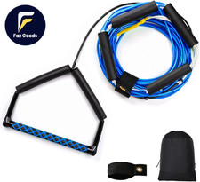 75FT Wakeboard Rope and Handle, No Stretch Dyneema Wakeboard Tow Rope