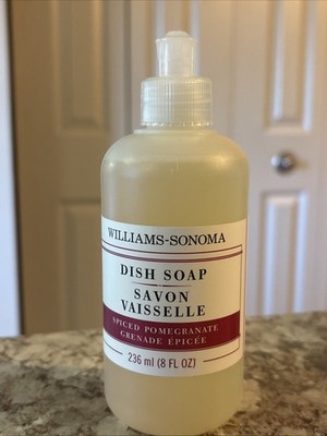 Williams Sonoma Spiced Pomegranate Essential Oils Dish Soap 8 FL OZ New Rare