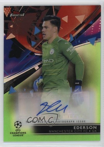 Ederson [Green] #BA-E 2021 Topps Finest UEFA Champions League Autographs card