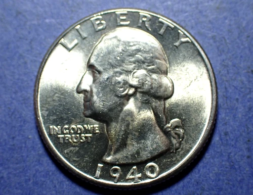 1940 Washington Quarter  Ch. BU
